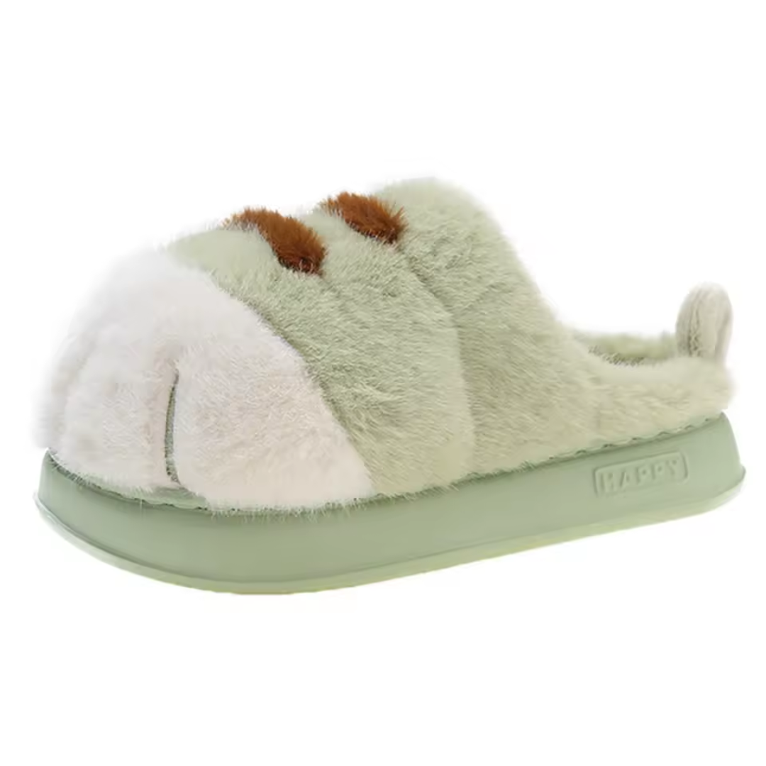 Pantuflas suaves pies de gatito